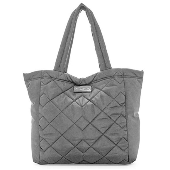 Marc Jacobs Handbags - Marc Jacobs Quilted Nylon Tote Dark Grey